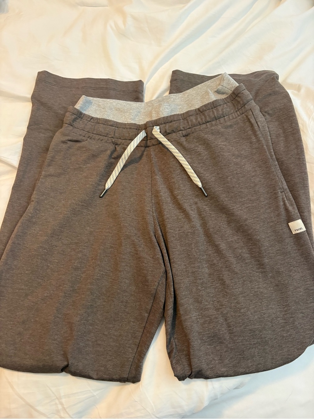 Vuori Gray Drawstring Double Layer Joggers